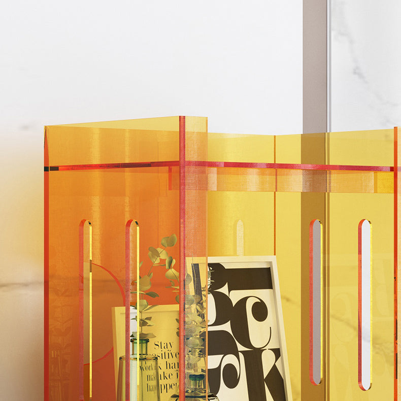 Modern Style Closed Back Bookcase Acrylic Standard Bookshelf