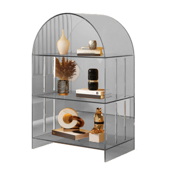 Acrylic Closed Back Standard Bookshelf Modern Style Bookcase