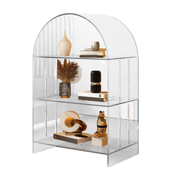 Acrylic Closed Back Standard Bookshelf Modern Style Bookcase