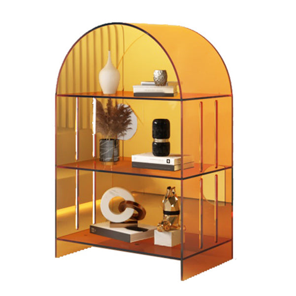 Acrylic Closed Back Standard Bookshelf Modern Style Bookcase
