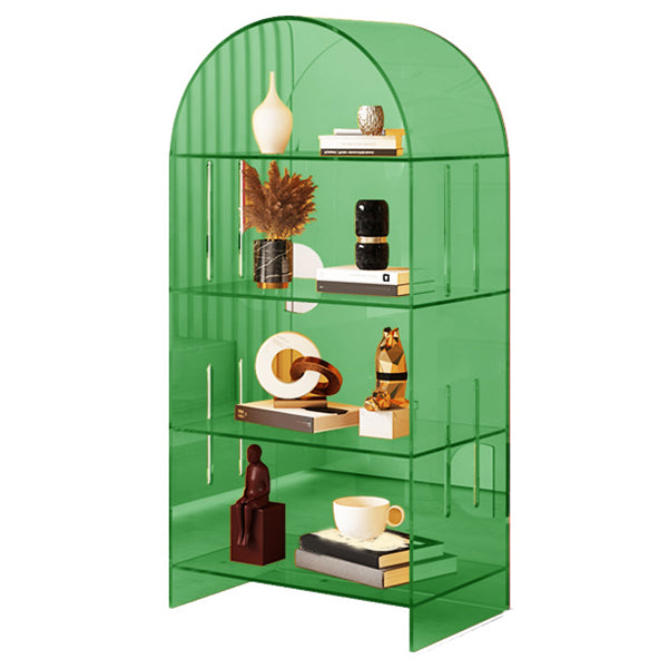 Acrylic Closed Back Standard Bookshelf Modern Style Bookcase
