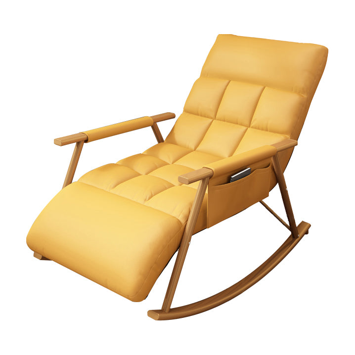Single Style Rocking Chair Iron Base Lazy Sofa Chair for Living Room