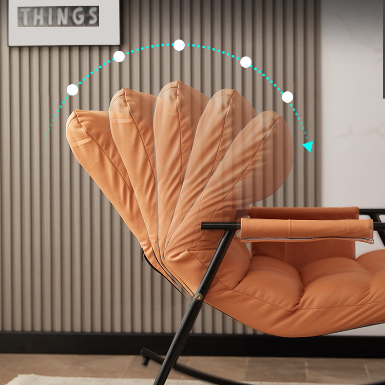 Single Style Rocking Chair Iron Base Lazy Sofa Chair for Living Room