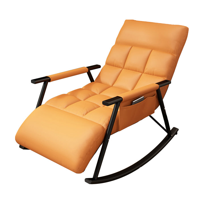 Single Style Rocking Chair Iron Base Lazy Sofa Chair for Living Room