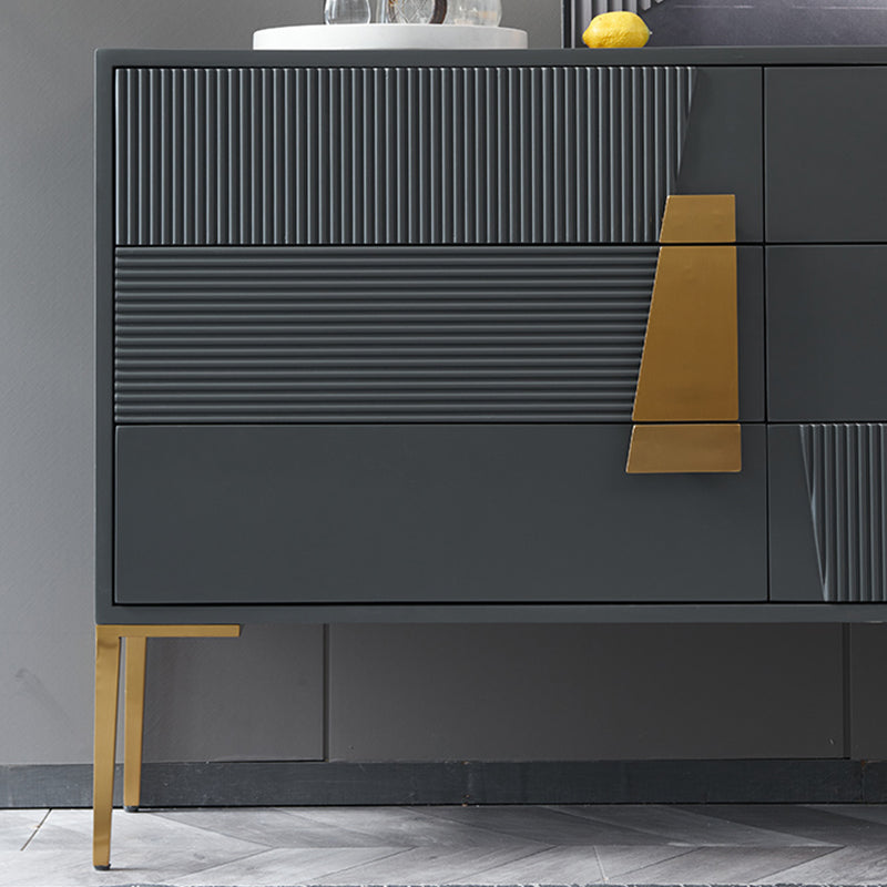 Ultra-Modern Double Dresser Wood Storage Chest Dresser for Bedroom