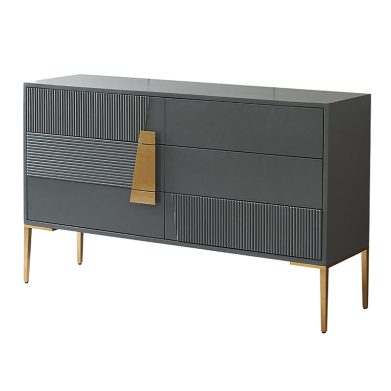 Ultra-Modern Double Dresser Wood Storage Chest Dresser for Bedroom
