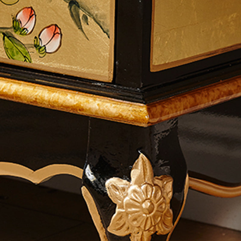 Traditional Storage Chest Solid Wood Storage Chest Dresser with 5 Drawers