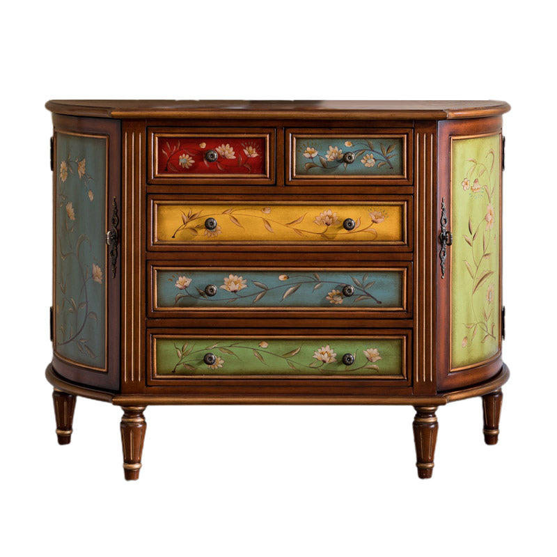 Solid Wood Storage Chest Dresser Traditional Storage Chest with 3/4/5 Drawers