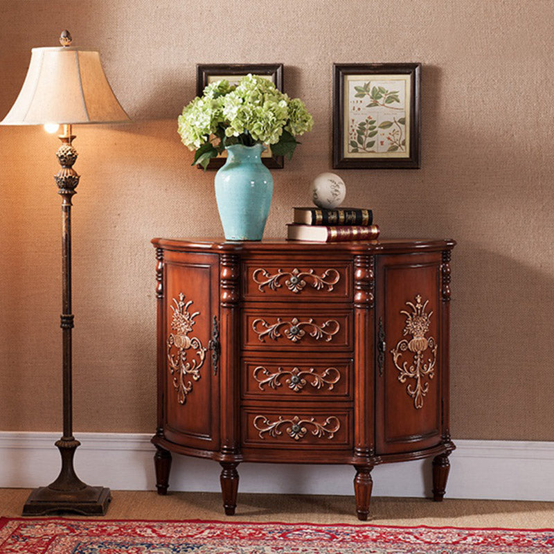 Solid Wood Storage Chest Dresser Traditional Storage Chest with 3/4/5 Drawers