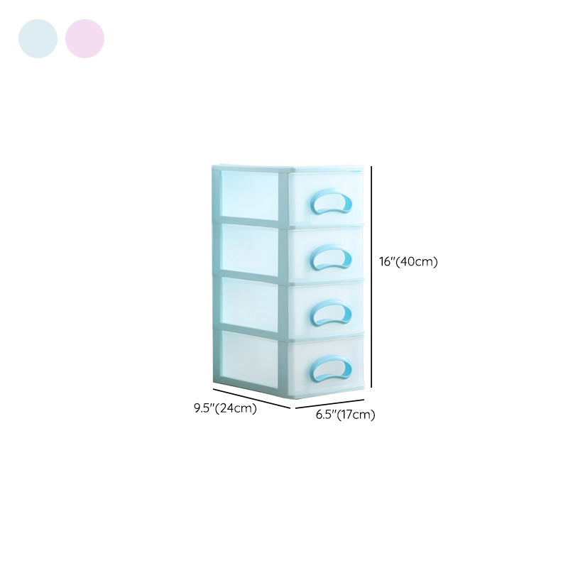 Drawers Filing Cabinet Contrast Color Plastic Vertical Filing Cabinet