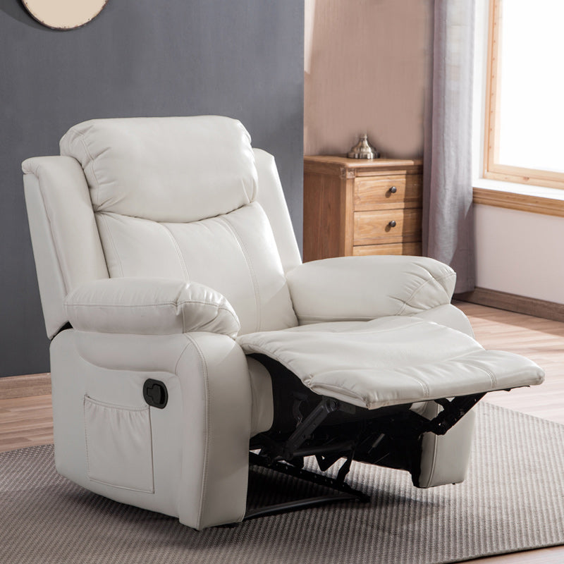 Leather Standard Recliner Modern Style Recliner Chairs for Home