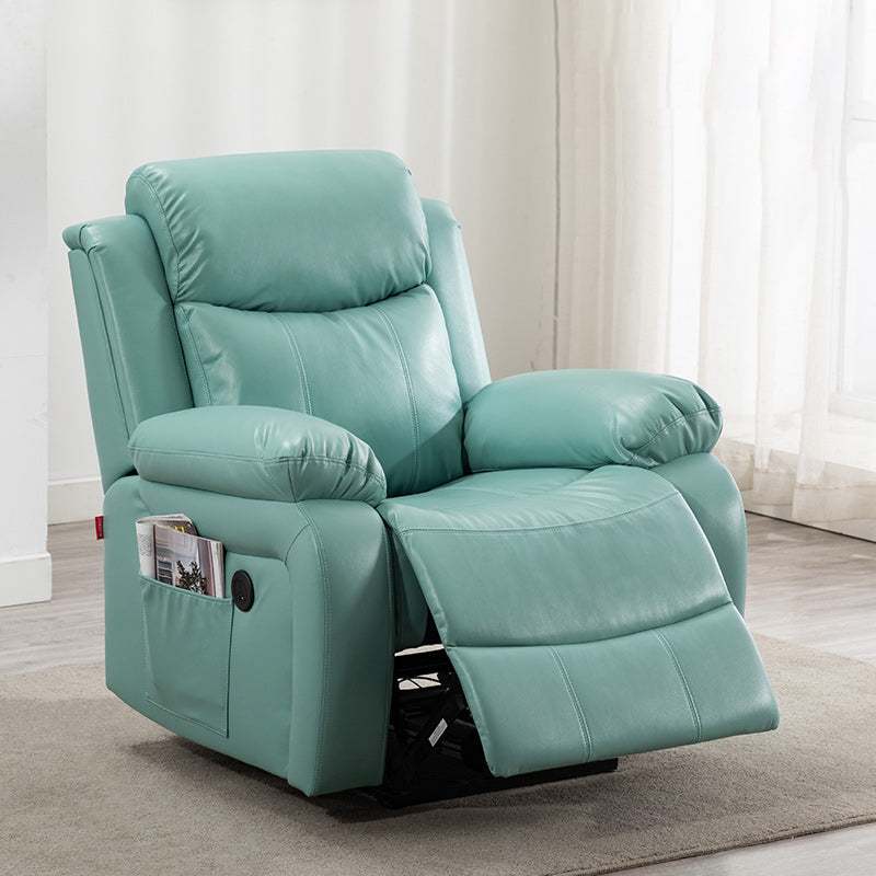 Leather Standard Recliner Modern Style Recliner Chairs for Home