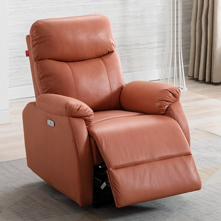 Contemporary Faux Leather Recliner 31.1" Wide Recliner Chair with USB Cord