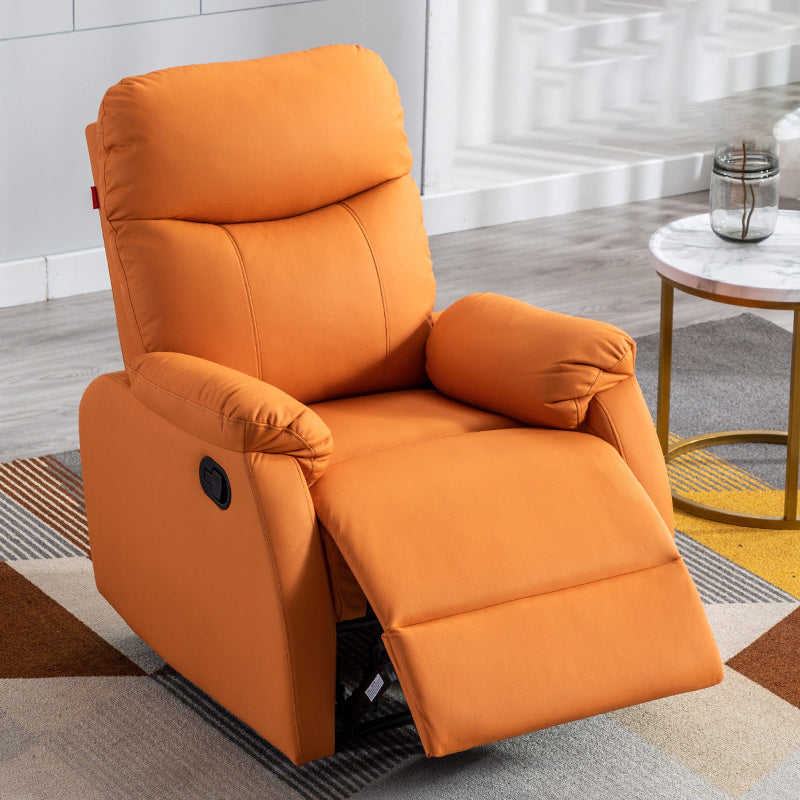 Contemporary Faux Leather Recliner 31.1" Wide Recliner Chair with USB Cord