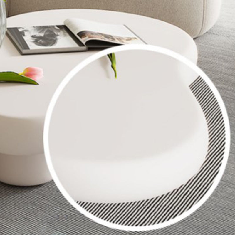 Artificial Wood Coffee or End Table Contemporary 4 Legs Coffee Table in Beige