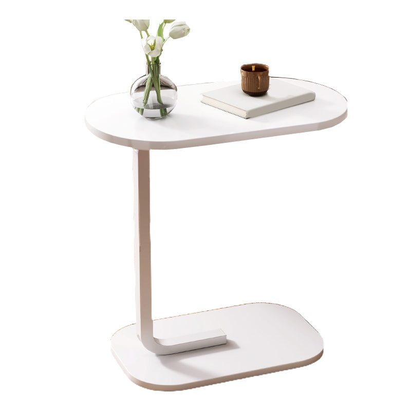 Modernistic Storage End Slide Table for Living Room with Metal Base