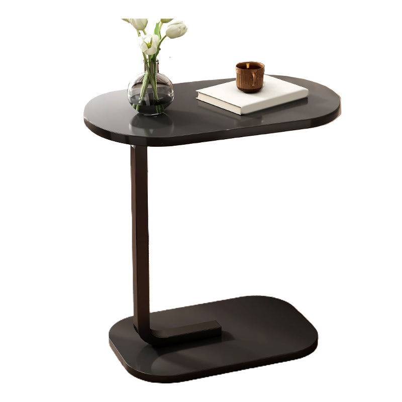 Modernistic Storage End Slide Table for Living Room with Metal Base