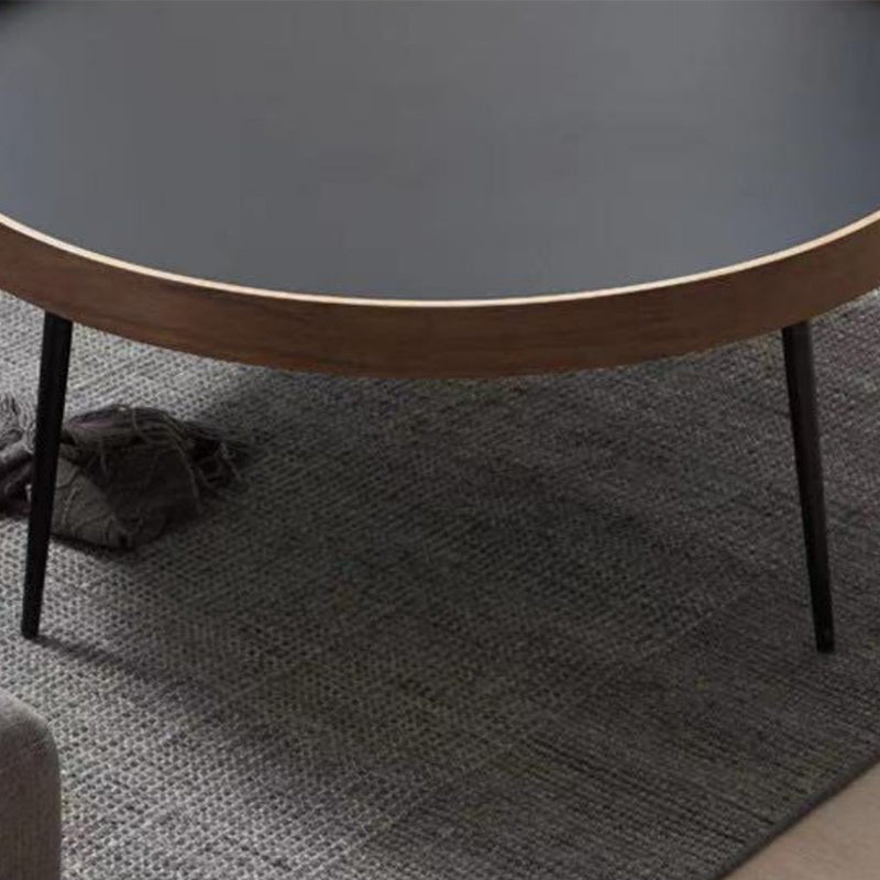 Metal and Wood Coffee Table Tray Top Cocktail Table with 4 Legs
