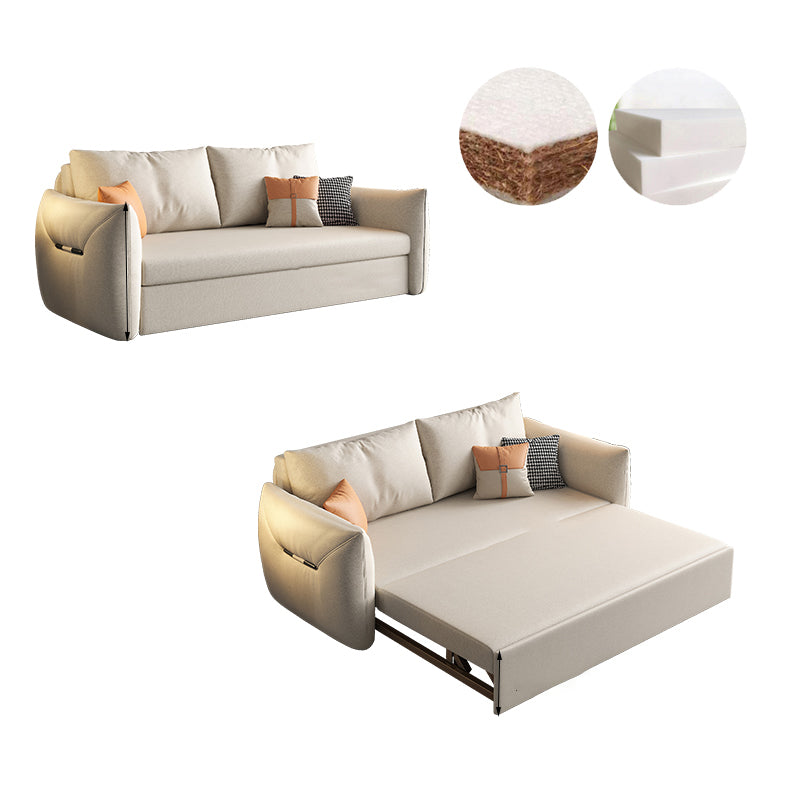 35.43" Square Arm Sleeper Modern Styled Sleeper Sofa Bed with Storage