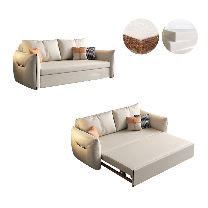 35.43" Square Arm Sleeper Modern Styled Sleeper Sofa Bed with Storage