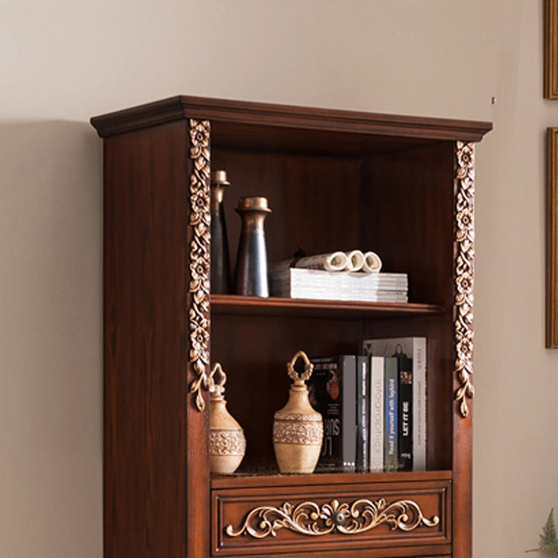 Rectangle Standard Storage Cabinet Solid Wood Cabinet with Drawer