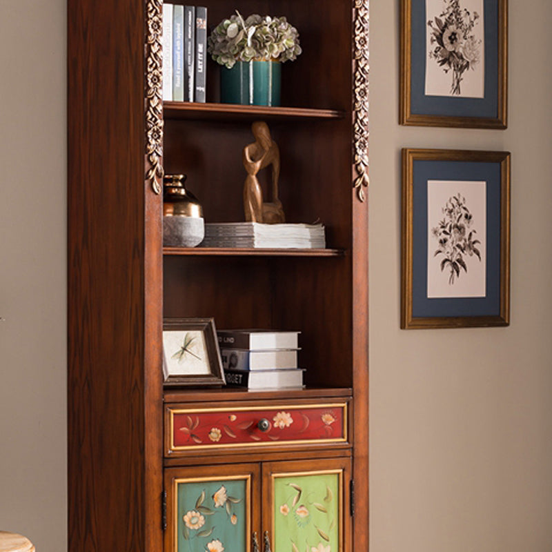Rectangle Standard Storage Cabinet Solid Wood Cabinet with Drawer