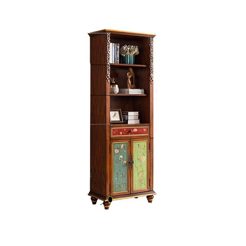 Rectangle Standard Storage Cabinet Solid Wood Cabinet with Drawer