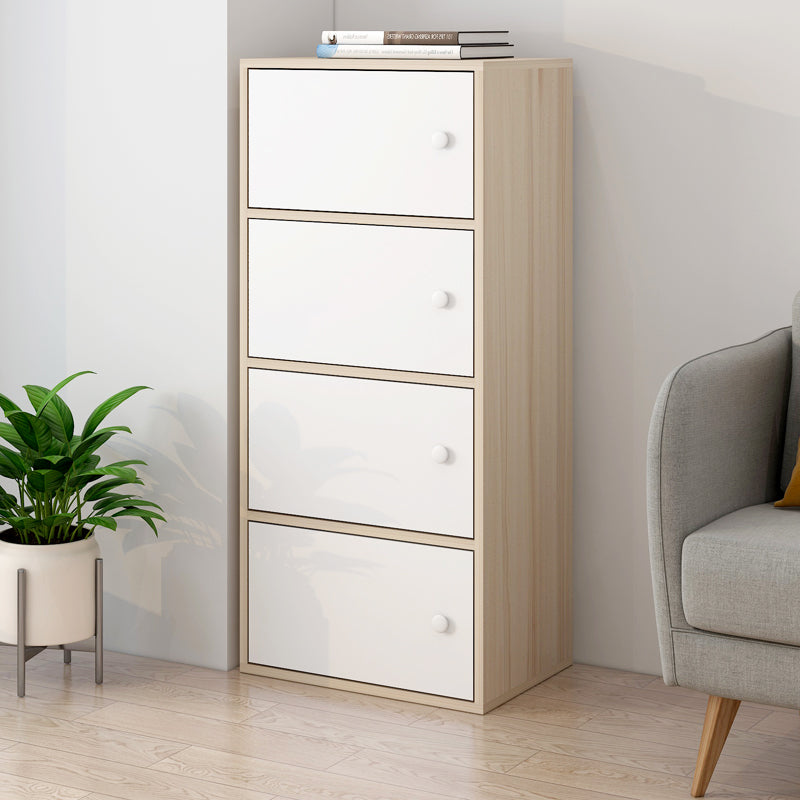 Modern Rectangle Storage Cabinet Wood Knobs Cabinet with Doors