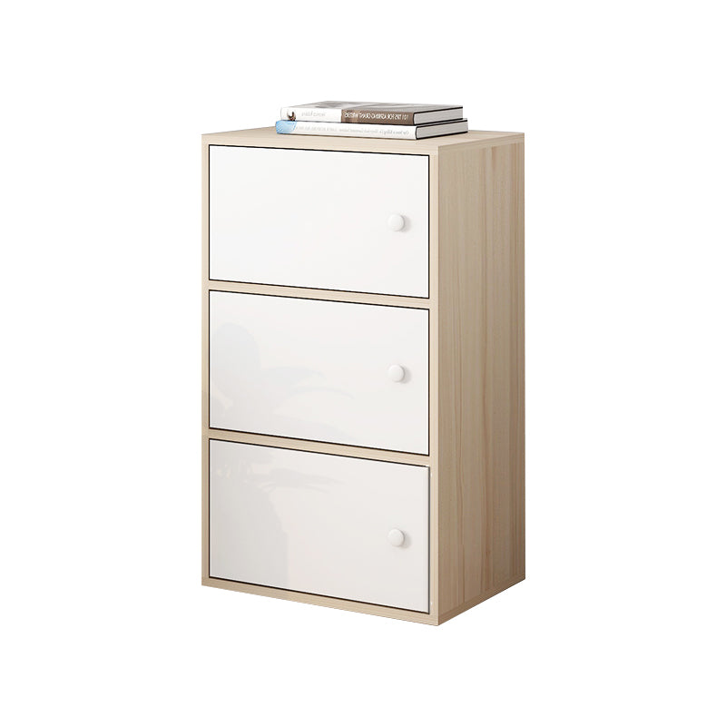 Modern Rectangle Storage Cabinet Wood Knobs Cabinet with Doors