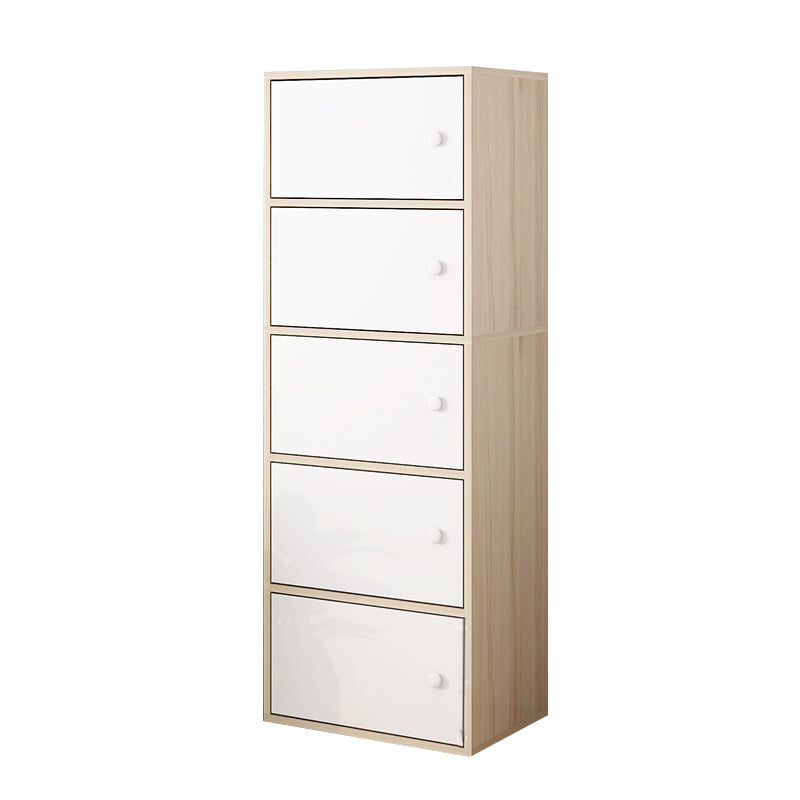 Modern Rectangle Storage Cabinet Wood Knobs Cabinet with Doors