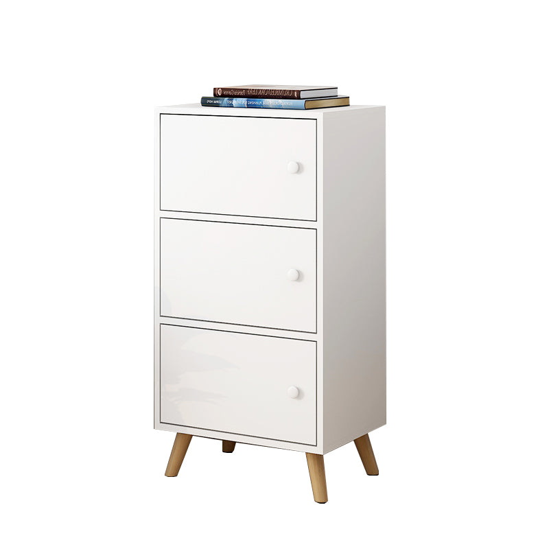 Modern Rectangle Storage Cabinet Wood Knobs Cabinet with Doors