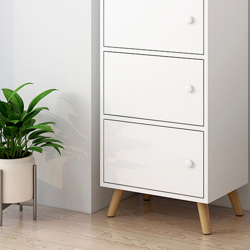 Modern Rectangle Storage Cabinet Wood Knobs Cabinet with Doors