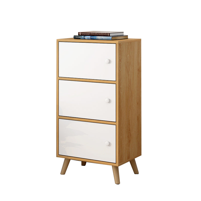 Modern Rectangle Storage Cabinet Wood Knobs Cabinet with Doors