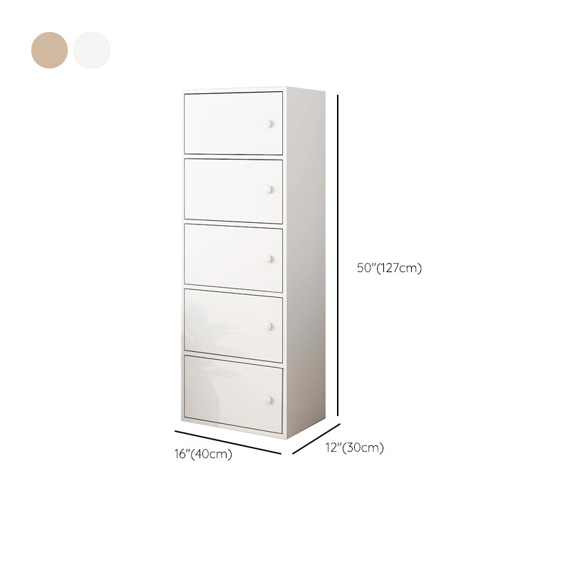 Modern Rectangle Storage Cabinet Wood Knobs Cabinet with Doors
