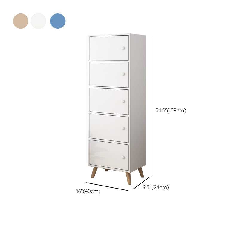 Modern Rectangle Storage Cabinet Wood Knobs Cabinet with Doors