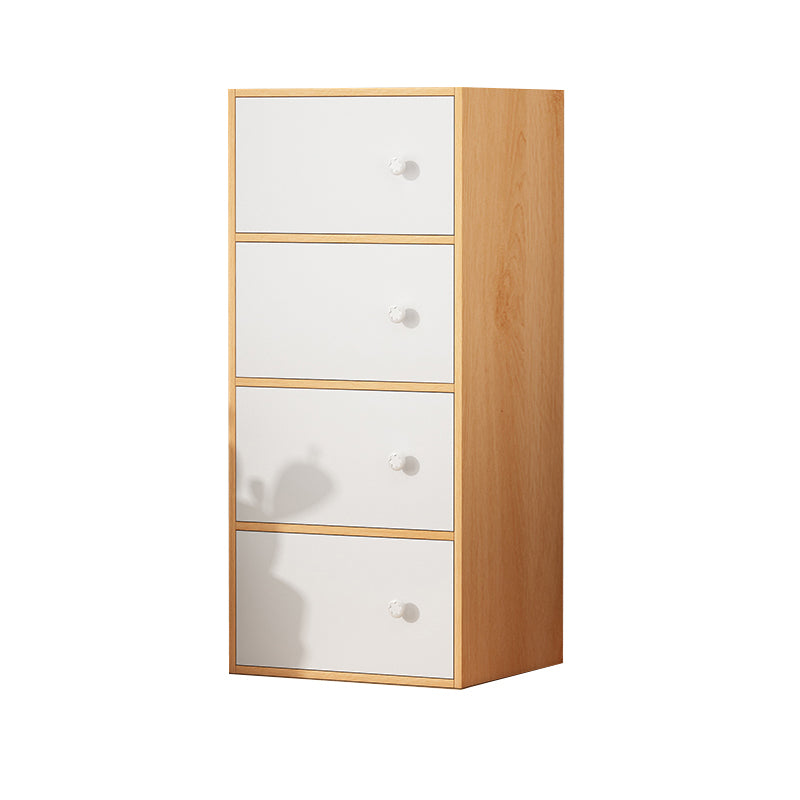Modern Rectangle Chest Bar Pulls Storage Cabinet with Drawer