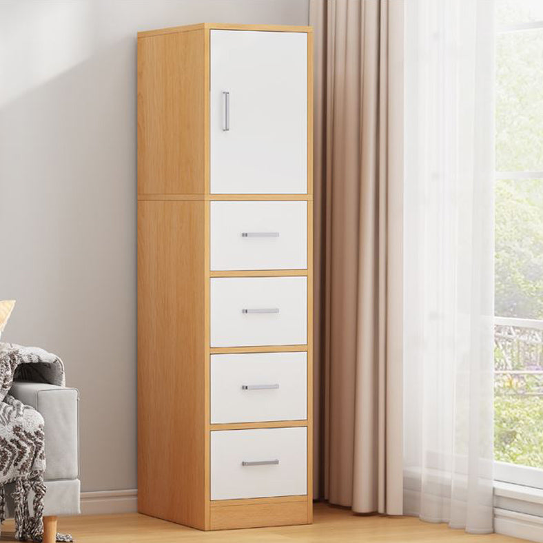 Modern Rectangle Chest Bar Pulls Storage Cabinet with Drawer