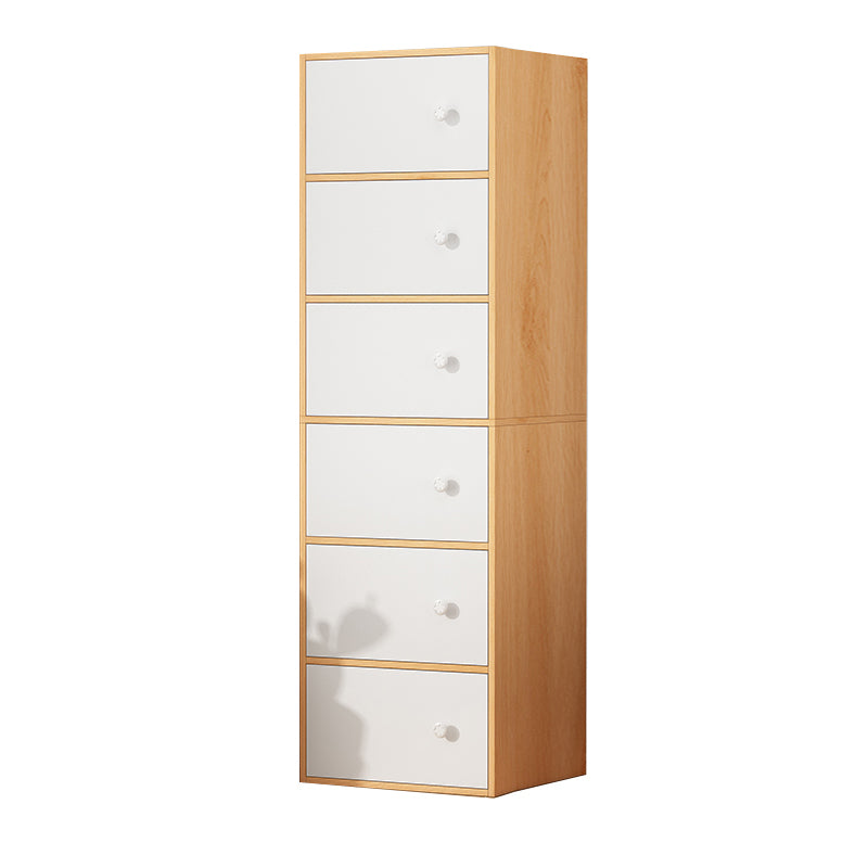 Modern Rectangle Chest Bar Pulls Storage Cabinet with Drawer
