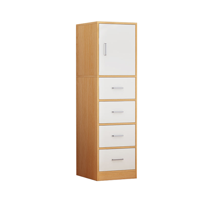 Modern Rectangle Chest Bar Pulls Storage Cabinet with Drawer