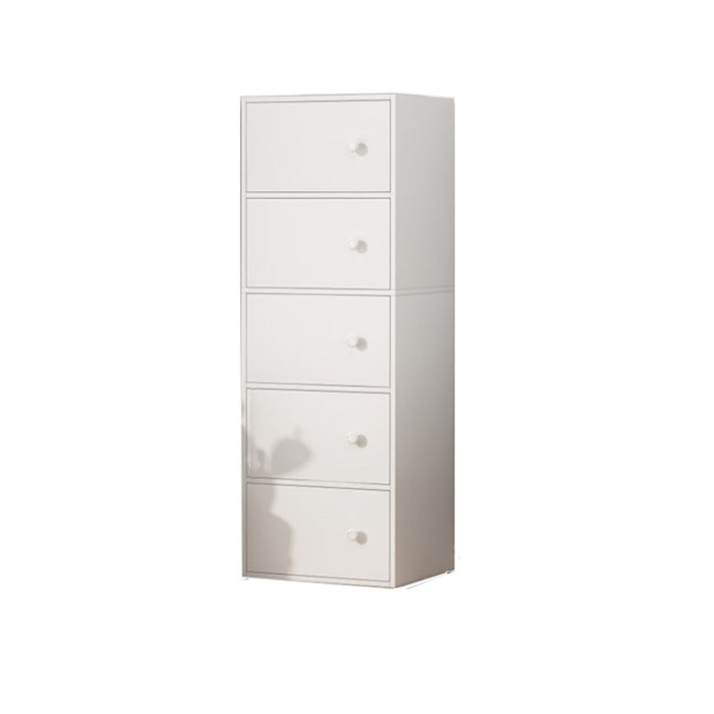 Modern Rectangle Chest Bar Pulls Storage Cabinet with Drawer