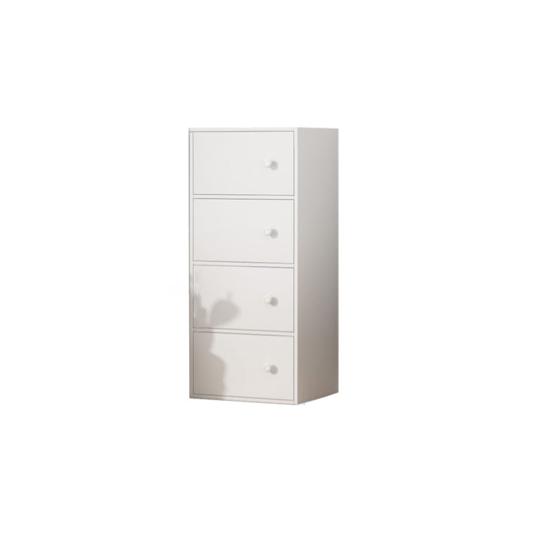 Modern Rectangle Chest Bar Pulls Storage Cabinet with Drawer