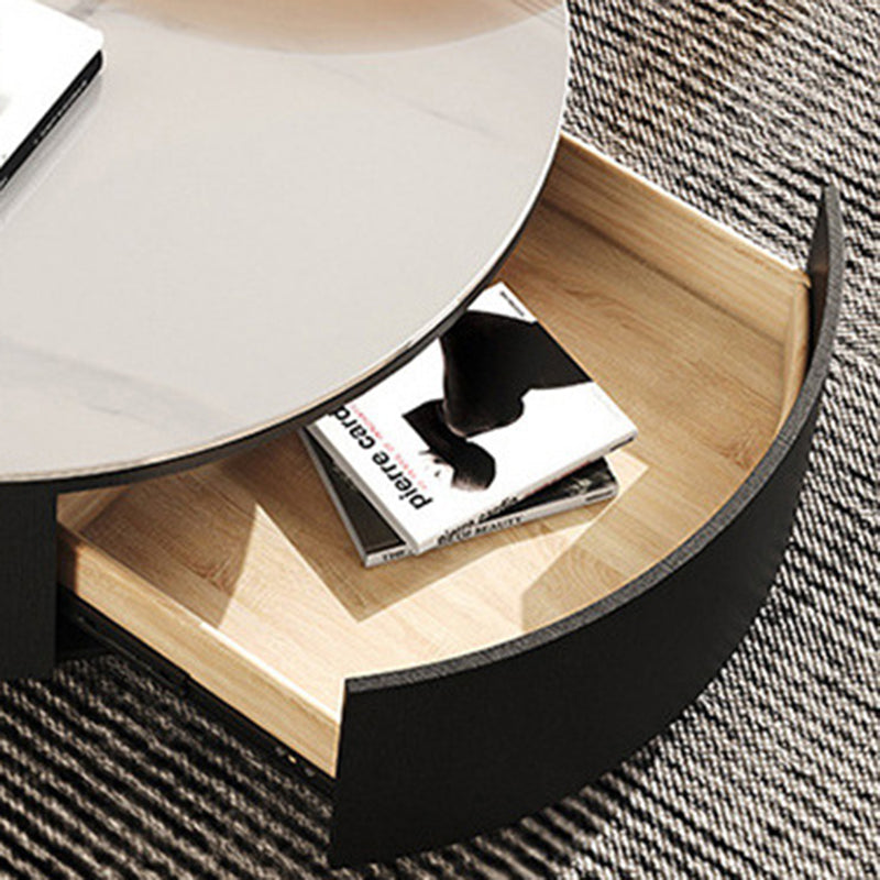 Glass Modern Round Side Table Bedroom No Distressing End Table