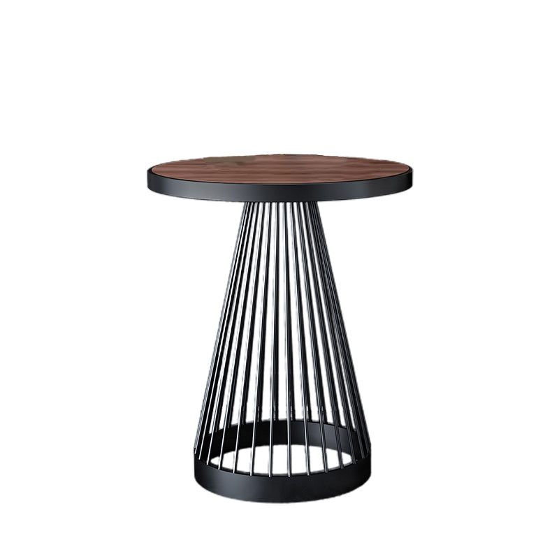 Scandinavian Solid Wood/Marble Round Frame Living Room Side End Table