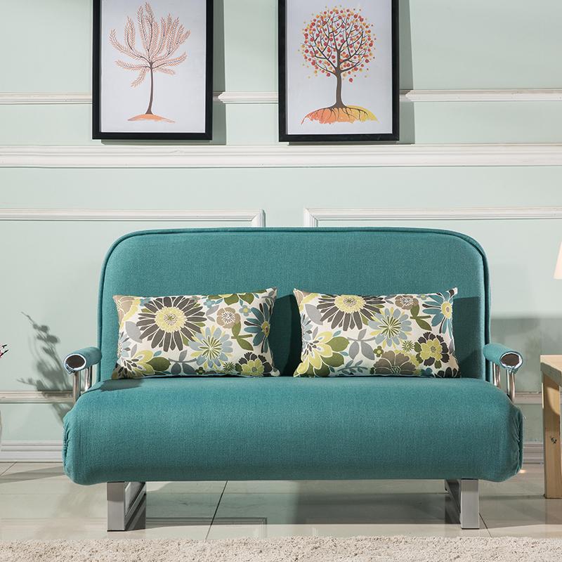 Scandinavian Foldable Futon Sleeper Sofa Round Arms Convertible Sofas