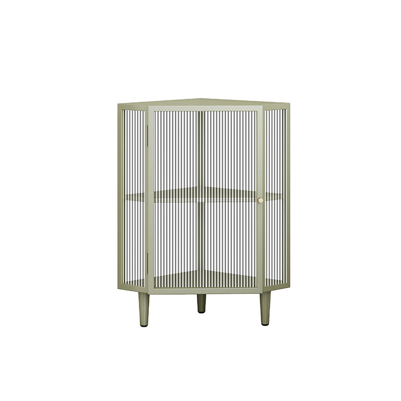 Modern China Cabinet Metal Corner Unit Storage Cabinet for Dining Room