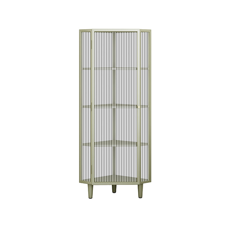 Modern China Cabinet Metal Corner Unit Storage Cabinet for Dining Room