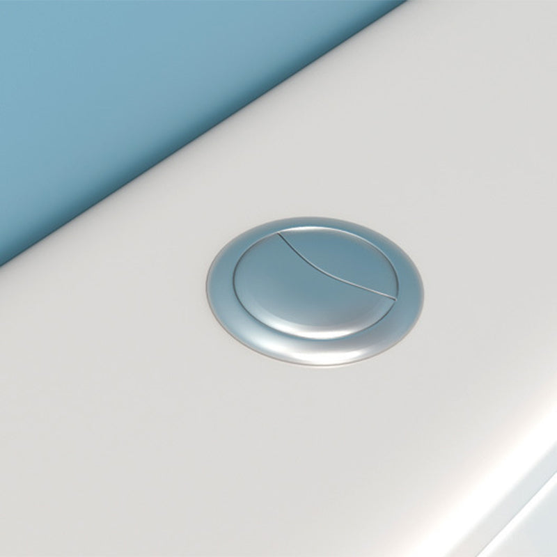 Modern Floor Mounted Toilet One Piece Flush Toilet with Toilet Seat