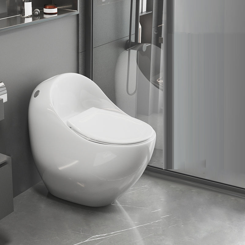Modern Flush Toilet All-In-One Floor Mounted Porcelain Siphon Jet Toilet Bow