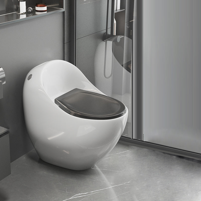 Modern Flush Toilet All-In-One Floor Mounted Porcelain Siphon Jet Toilet Bow