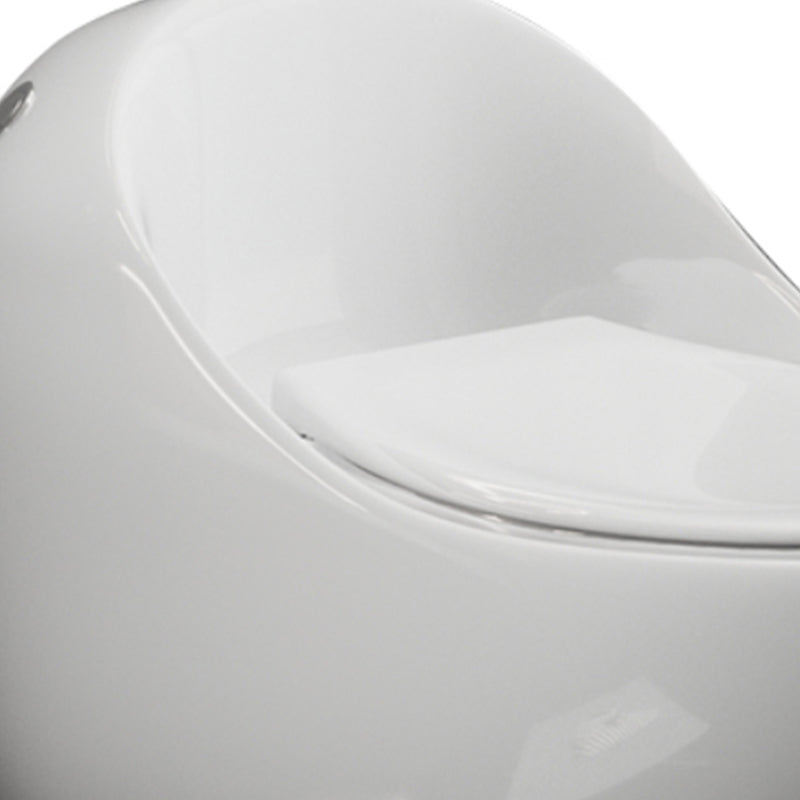 Modern Flush Toilet All-In-One Floor Mounted Porcelain Siphon Jet Toilet Bow